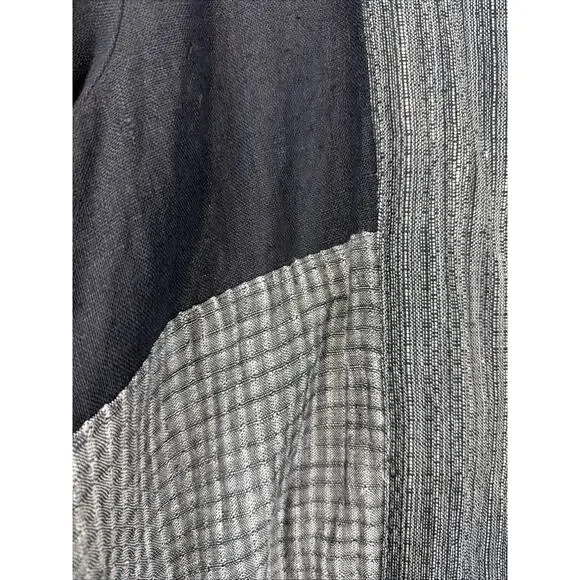 Vintage 90's Nannette Keller Mixed Button Up Jacket Tunic Top #1350 Size LARGE - Picture 5 of 7